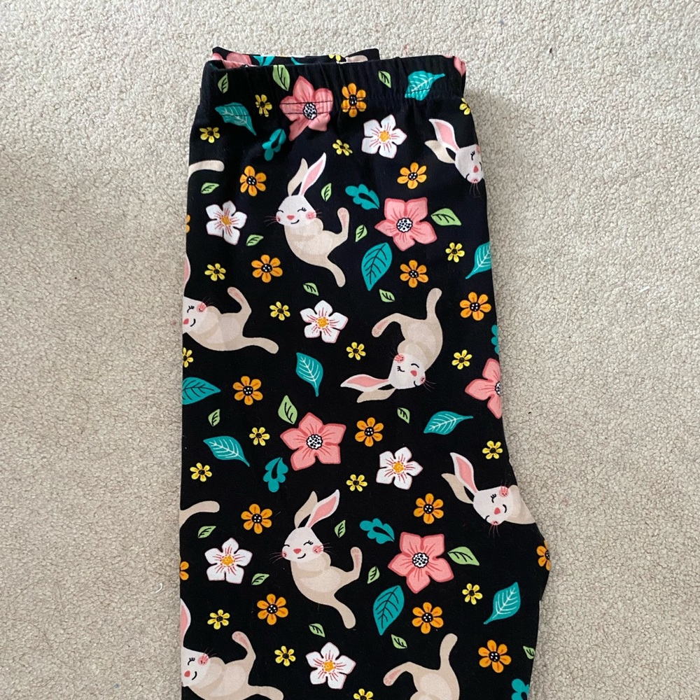 Floral Easter leggings